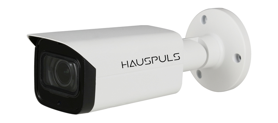 HAUSPULS IP Professional 8 MP Bullet Kamera, 80m Nachtsicht mit Starlight, 3.6mm, WDR, IVS